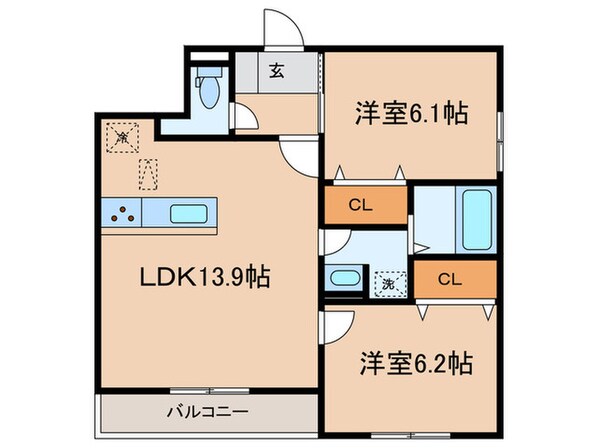 仮)エテルノ塚口の物件間取画像